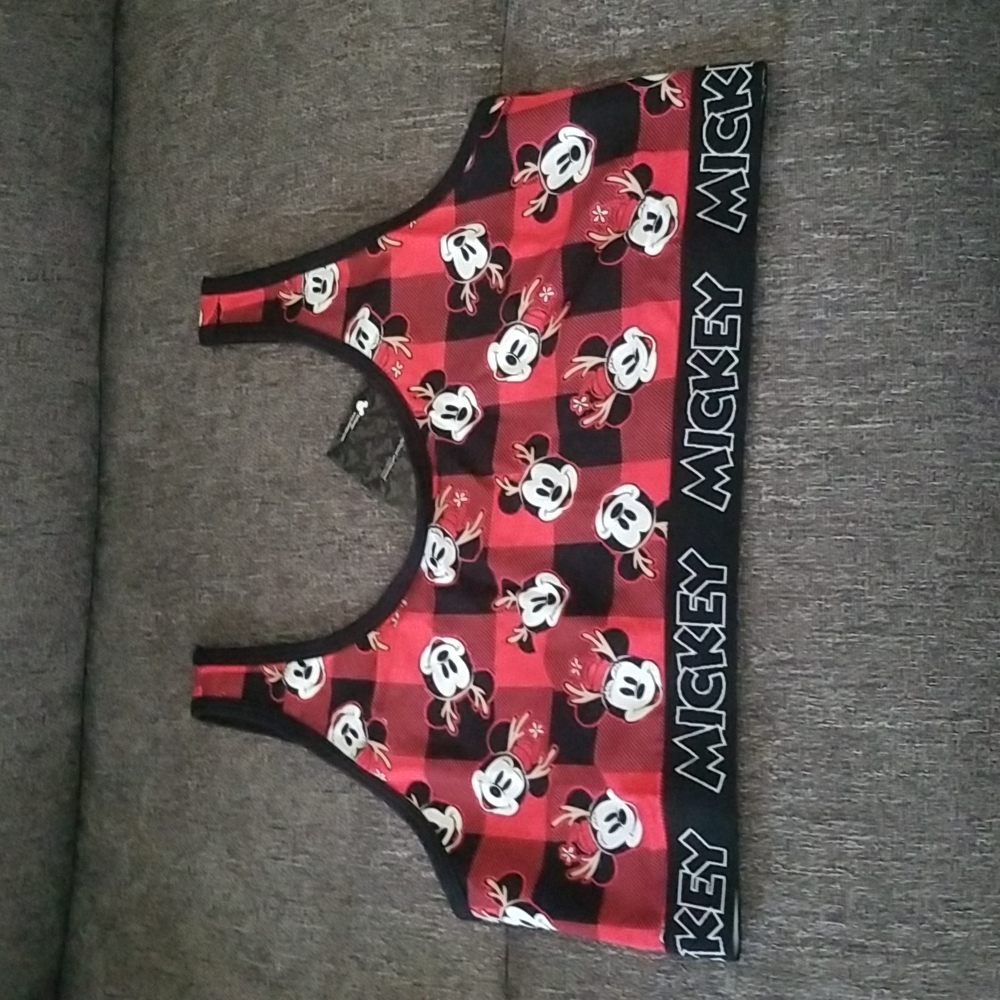 Nwt torrid Disney mickey mouse plaid bralette. Size 1x 14-16
